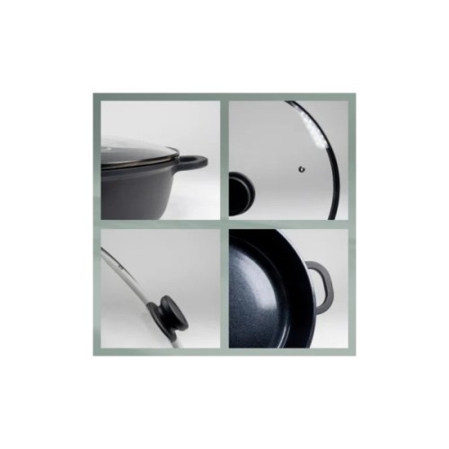 Сковорода Kela Atura WOK з кришкою 32 см, 4 л (15174)