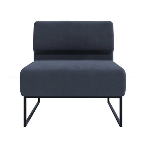 Диван офісний Richman Лаунж Одинарний зі Спинкою Каркас Чорний Сімпл 54 (R00000048763)