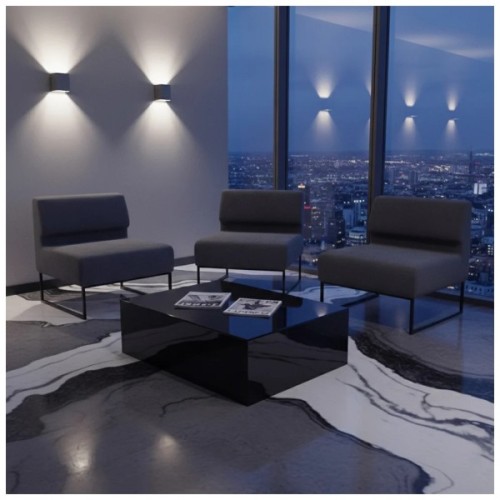 Диван офісний Richman Лаунж Одинарний зі Спинкою Каркас Чорний Сімпл 54 (R00000048763)