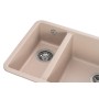 Мийка кухонна GRANADO Under top DOUBLE avena (gr3402)