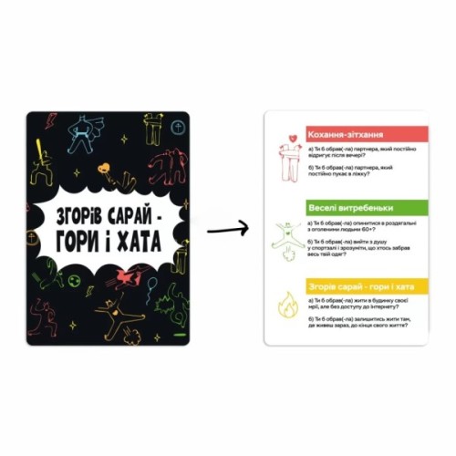 Настільна гра Memo Games Згорів сарай - гори і хата (укр.) (m-0023/0025)