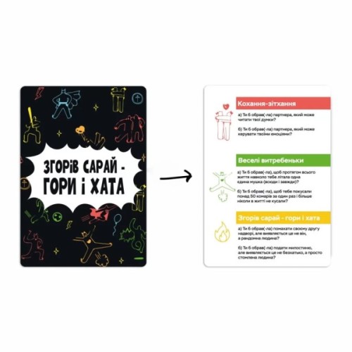 Настільна гра Memo Games Згорів сарай - гори і хата (укр.) (m-0023/0025)