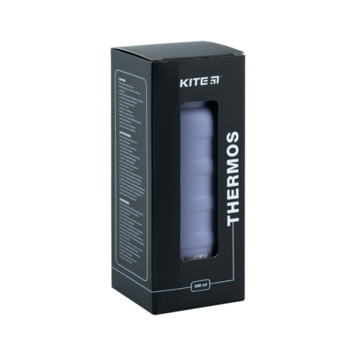 Термос Kite 500 мл сіро-фіолетовий (K24-1204-3)