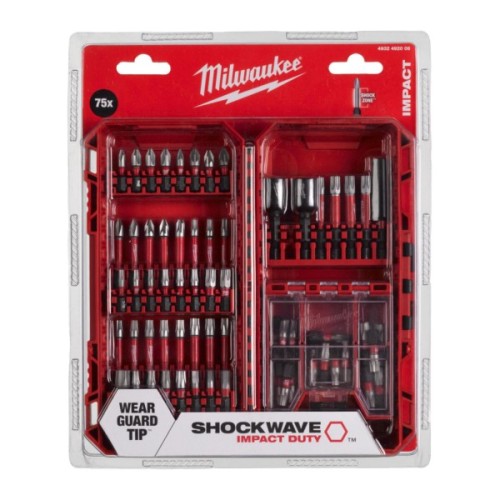 Набір біт Milwaukee SHOCKWAVE 75шт. (4932492008)