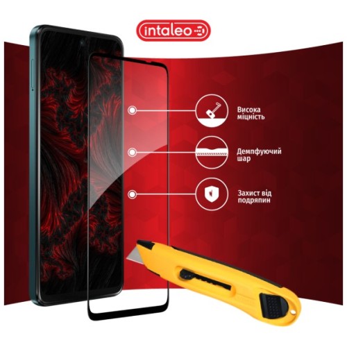 Скло захисне Intaleo Full Glue ESD Moto G17 Power Black (1283126636530)