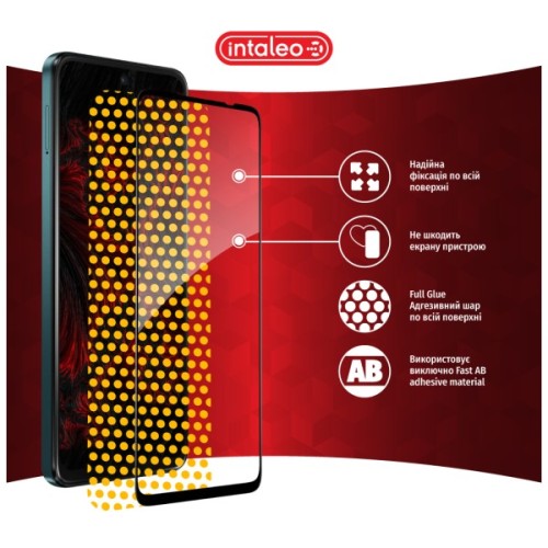 Скло захисне Intaleo Full Glue ESD Moto G17 Power Black (1283126636530)