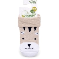 Шкарпетки дитячі Bibaby махрові (68374-80-cream)