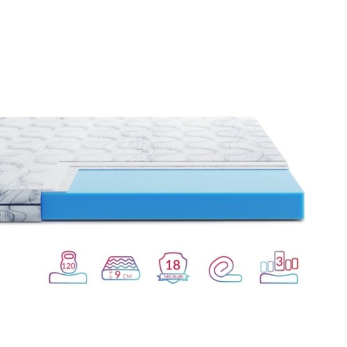 Матрац Highfoam Largo Super Slim New, ортопедичний двосторонній 70 x 180 см (4820001350050)