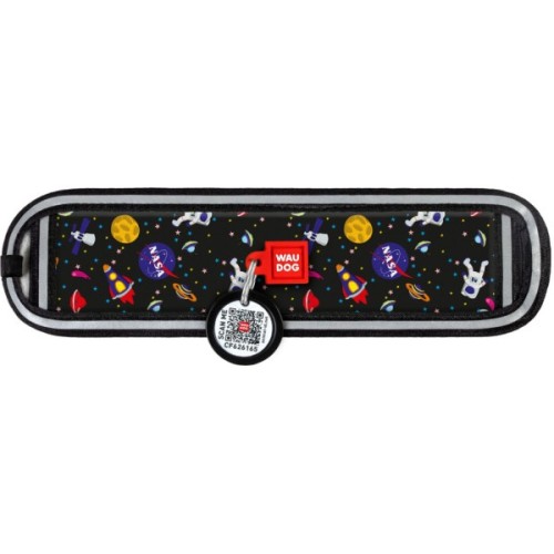 Ергономічні накладки на нашийник WAUDOG Nylon з QR-паспортом NASA M-XL 20-25 мм (2401-0147)