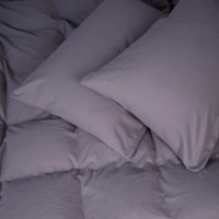 Постільна білизна MirSon 001 Ash grey Фланель 200х220 Євро (2200009648151)