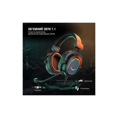 Навушники Fifine H6 RGB 7.1 Black (H6)