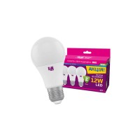 Лампочка ELM B60 12W PA10L E27 4000K 3шт. (18-0142)