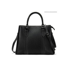 Сумка Vintage Жіноча у шкірі флотар Чорна (14861)