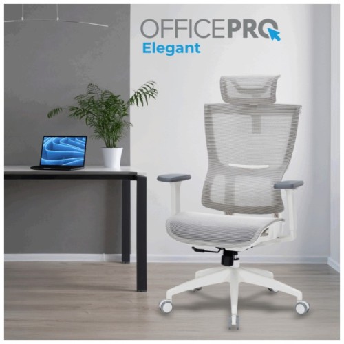 Офісне крісло OfficePro Elegant OC660-W-DG-DG (OC660-W-DG-DG)
