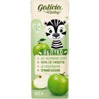 Сік дитячий Galicia Baby яблучний з м'якоттю натуральний 200 мл (4820209564242)