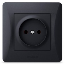 Розетка Videx BINERA 1ая черн (VF-BNSK1-BG)