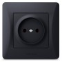 Розетка Videx BINERA 1ая черн (VF-BNSK1-BG)
