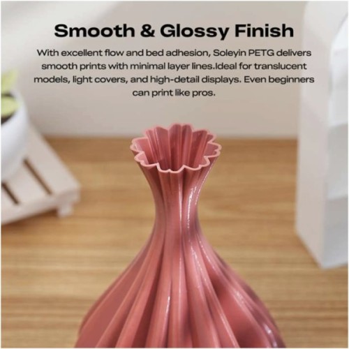Пластик для 3D-принтера Creality Soleyin PETG 1.75мм, 1кг, Red Brick (3301030159)