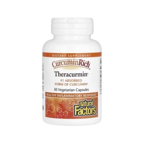 Трави Natural Factors Екстракт куркуміну, теракурмін, 30 мг, CurcuminRich, Theracurmin, 30 (NFS-04542)