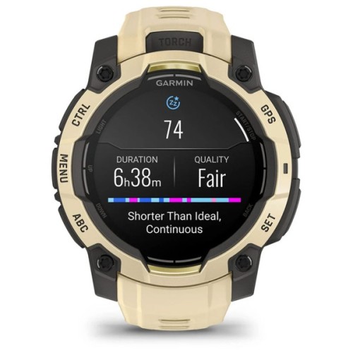 Смарт-годинник Garmin Instinct 3, 45mm, AMOLED, Citrine/Gray with Citrine Band, GPS смарт-годинник (010-02936-02)