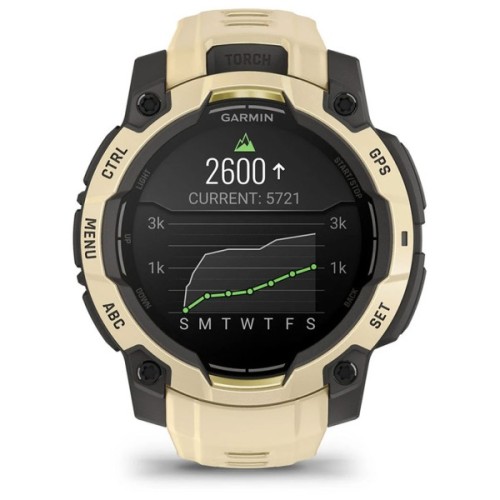 Смарт-годинник Garmin Instinct 3, 45mm, AMOLED, Citrine/Gray with Citrine Band, GPS смарт-годинник (010-02936-02)