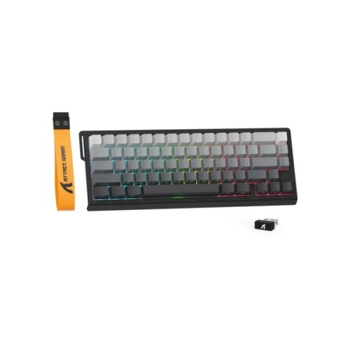 Клавіатура Attack Shark X68 Pro HE RGB Wireless/Bluetooth/USB UA Black (X68PROHEML_AS)