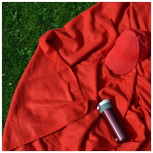 Плед Bergamo флісовий Warm у чохлі 150 х 180 см Червоний (202311pl-02)