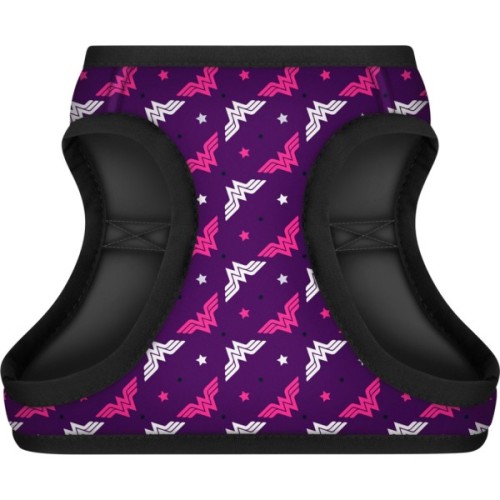 Шлея для собак WAUDOG Clothes з QR паспортом "Диво-жінка фіолет" S1 (1011-4008)