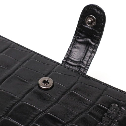 Портмоне Bond Accessories З натуральної шкіри Чорне (22057)