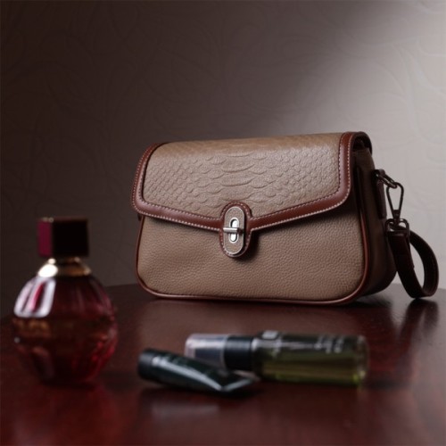 Сумка Vintage З натуральної шкіри Бежева (22620)