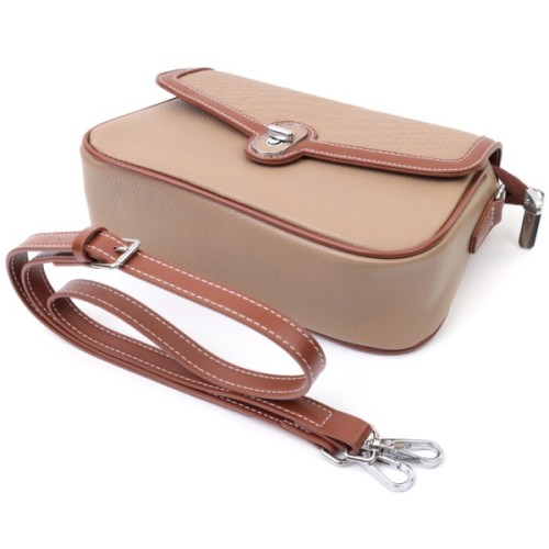 Сумка Vintage З натуральної шкіри Бежева (22620)