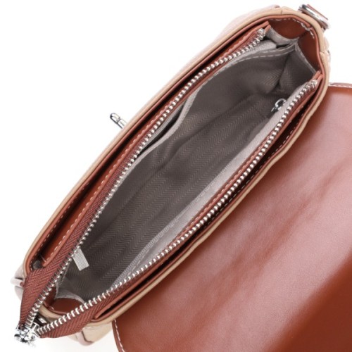 Сумка Vintage З натуральної шкіри Бежева (22620)