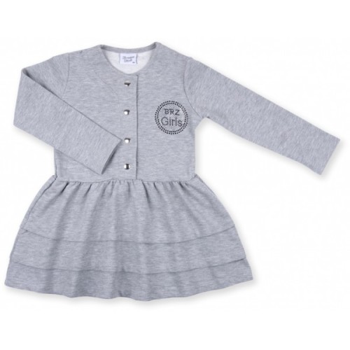 Плаття дитяче Breeze з гудзиками (8385-104G-gray)