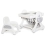 Дитячий стіл Mealux Robin: стіл + стілець (KD-F051 White/Grey)