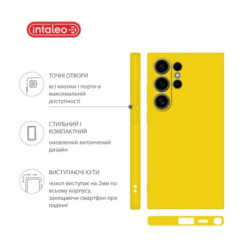 Чохол до мобільного телефона Intaleo Silicone Samsung Galaxy S24 Ultra Yellow (1283126600395)