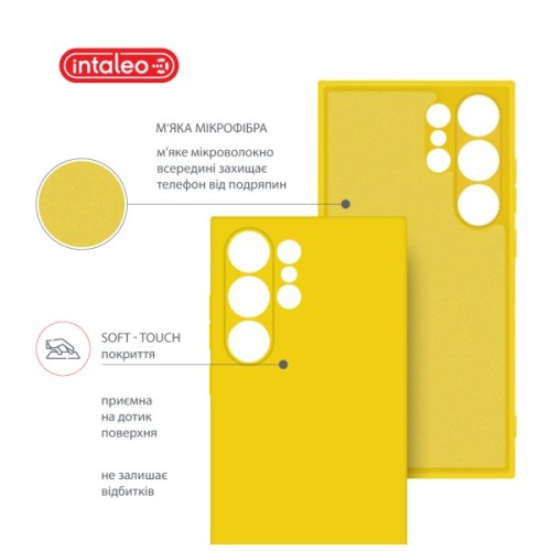 Чохол до мобільного телефона Intaleo Silicone Samsung Galaxy S24 Ultra Yellow (1283126600395)
