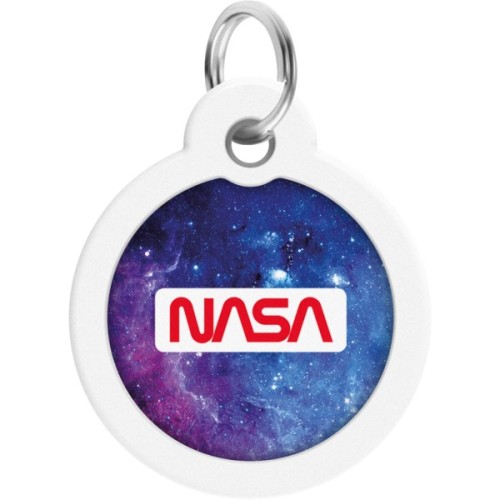 Адресник для тварин WAUDOG Smart ID з QR паспортом "NASA21", коло 30 мм (230-0148)