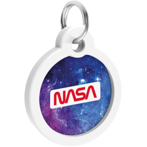Адресник для тварин WAUDOG Smart ID з QR паспортом "NASA21", коло 30 мм (230-0148)