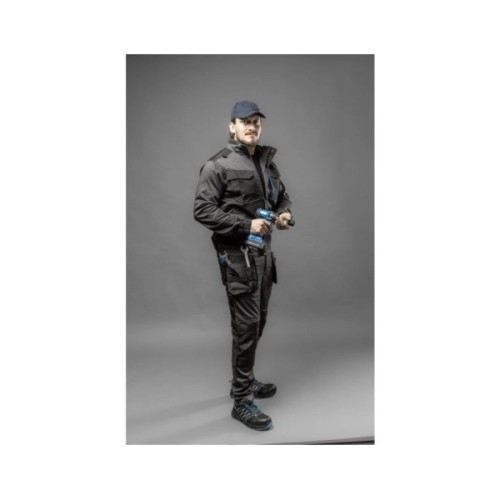 Штани робочі Hoegert WURNITZ HT5K809-2XL 60% поліестер/38% бавовна/2% еластан темно-сірі, 2XL (56) (HT5K809-2XL)