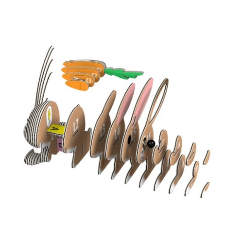 Пазл Eugy 3D Зоопарк Кролик (XEG-071)