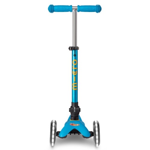 Самокат Micro Mini Deluxe Foldable LED" складний Блакитний океан" (MMD200)