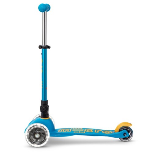 Самокат Micro Mini Deluxe Foldable LED" складний Блакитний океан" (MMD200)