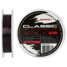Волосінь Brain Classic Carp Line (dark brown) 150m 0.25mm 15lb 6.6kg (1858.80.89)