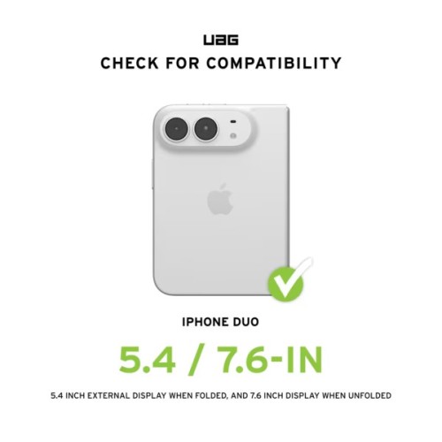 Чохол до мобільного телефона UAG Mouve Magsafe iPhone 18 Duo Ash (114566113131)