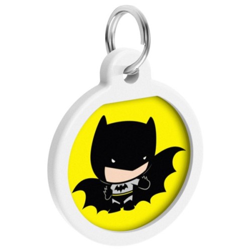 Адресник для тварин WAUDOG Smart ID з QR паспортом "Бетмен мультик", коло 25 мм (0625-1004ru-eng)