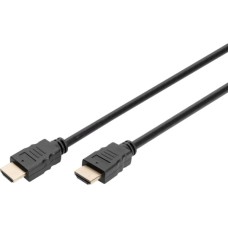 Кабель мультимедійний HDMI M to HDMI M 2.0m 4K60Hz w/Ethernet black Digitus (DB-330123-020-S)