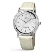 Наручний годинник Seculus 1673.2.1063 white-cz, ss-cz, pearl leather
