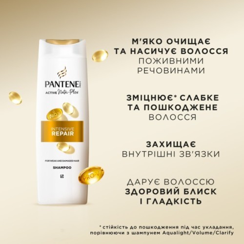Набір косметики Pantene Pro-V Інтенсивне відновлення 400 мл + Олія для волосся Keratin Protection 100 мл (8700216883030)