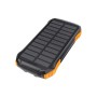 Батарея універсальна Choetech 10000mAh, 5V/2.1A, solar panel, Qi-5W, Black-Orange (B659-OR)