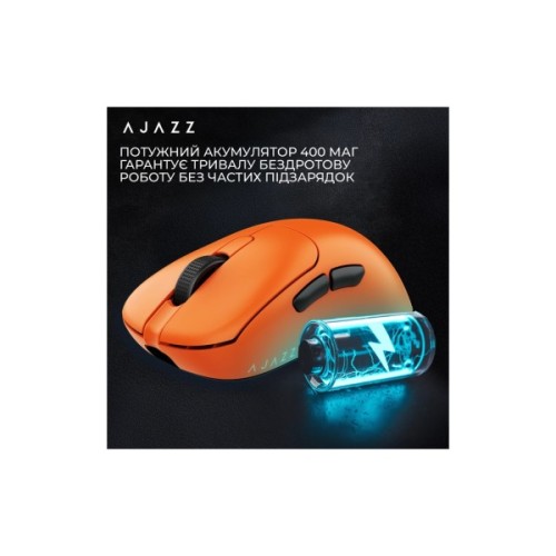Мишка Ajazz AJ179APEX Wireless/Bluetooth/USB Orange (AJM179-A-O)